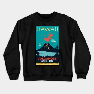 Hawaii Volcanoes National Park Aged Look Crewneck Sweatshirt